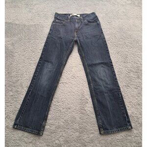 Levi's 505 Boys Jeans 12 Regular 26 x 26 Dark Blue Straight Leg